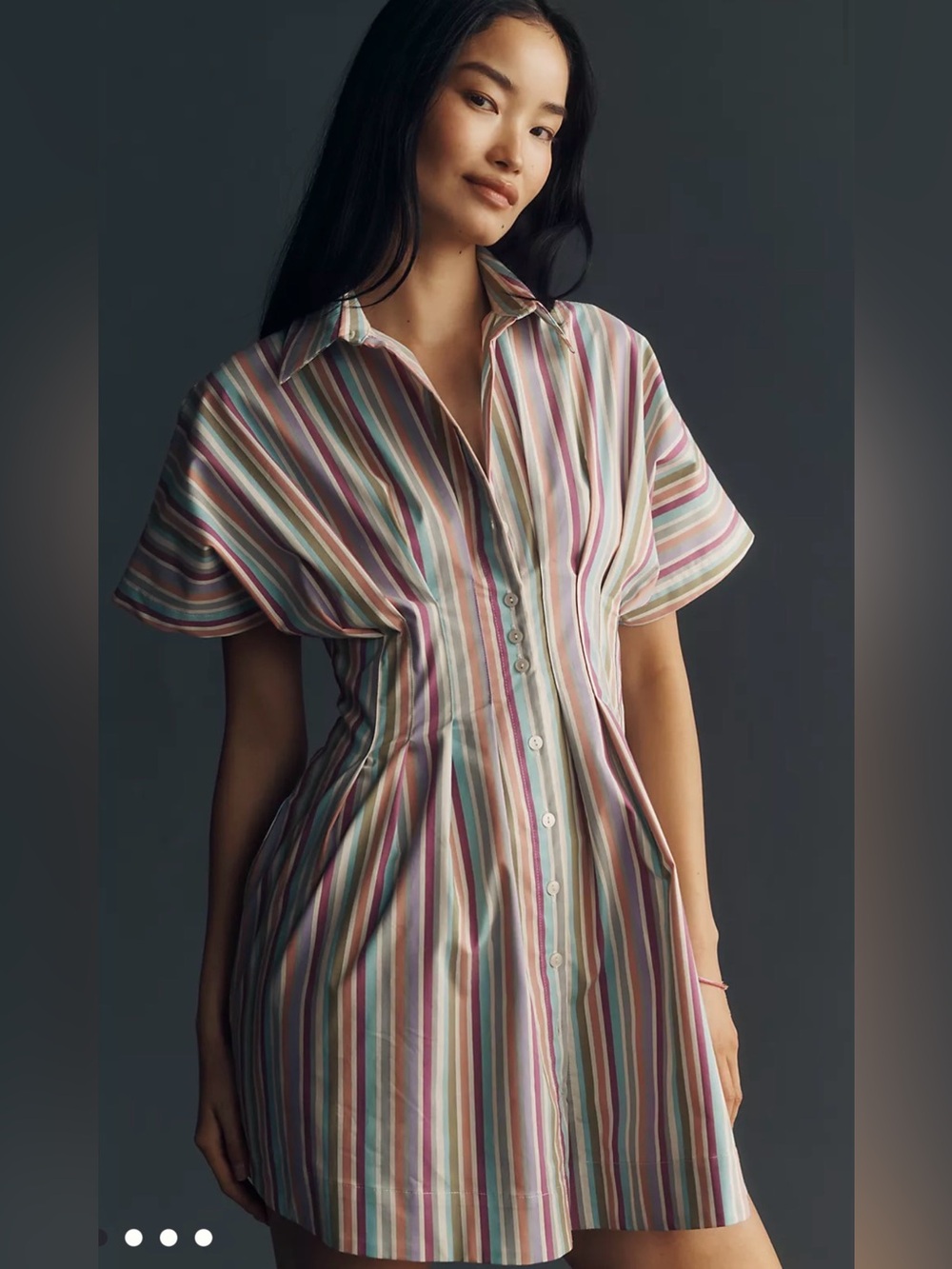 The Tobie Mini Shirt Dress by Exquise